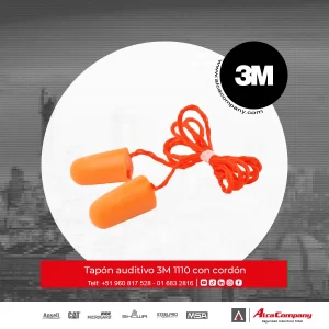 Tapón auditivo 3M 1110 con cordón