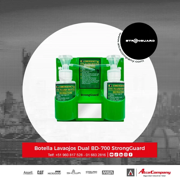 Botella Lavaojos Dual BD-700 StrongGuard Botella Lavaojos Dual BD-700 StrongGuard