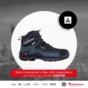 botín v-flex v150 negro-azul