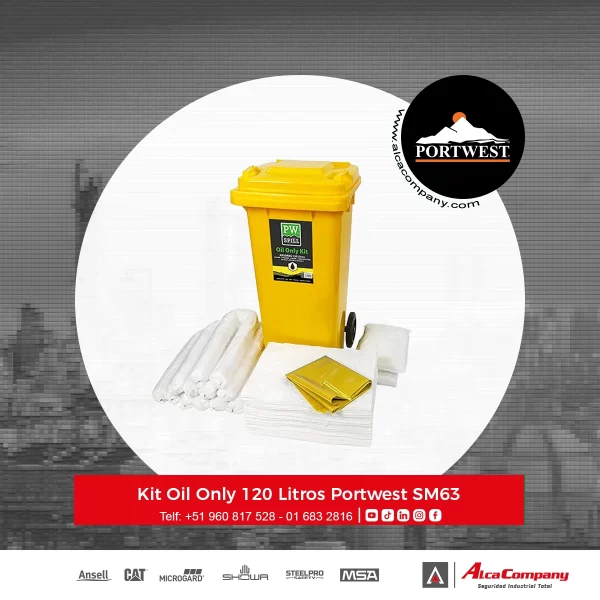 Kit Oil Only 120 Litros Portwest SM63 Kit Oil Only 120 Litros Portwest SM63
