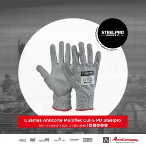Guantes Anticorte Multiflex Cut-5 PU Steelpro