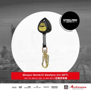 Bloque Retráctil Steelpro 2m (6FT)