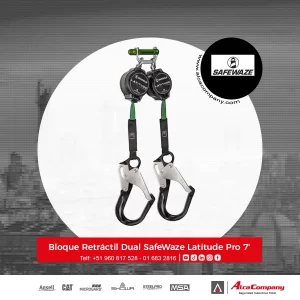 Bloque Retráctil Dual SafeWaze Latitude Pro 7′