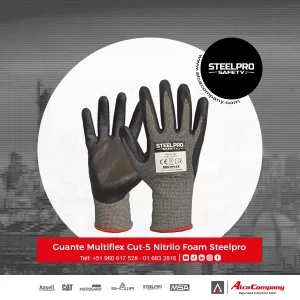 Guante Multiflex Cut-5 Nitrilo Foam Steelpro