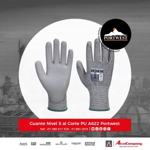 Guante Nivel 5 al Corte PU A622 Portwest