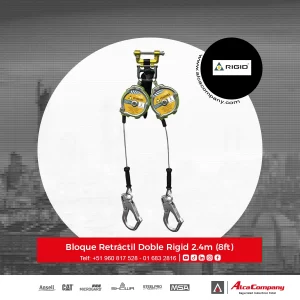 Bloque Retráctil Doble Rigid 2.4m (8ft)