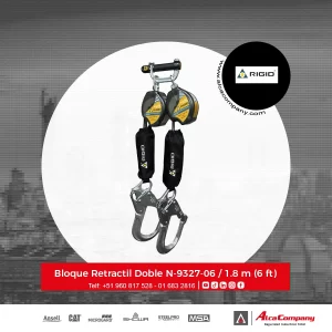 Bloque Retractil Doble N-9327-06 / 1.8 m (6 ft) Rigid