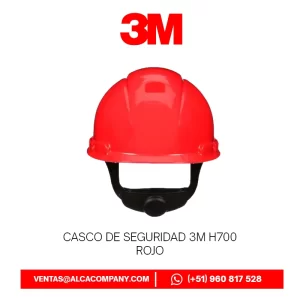 Casco de Seguridad 3M H700 Rojo
