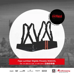 Faja Lumbar Rígida Pesada MAICOL