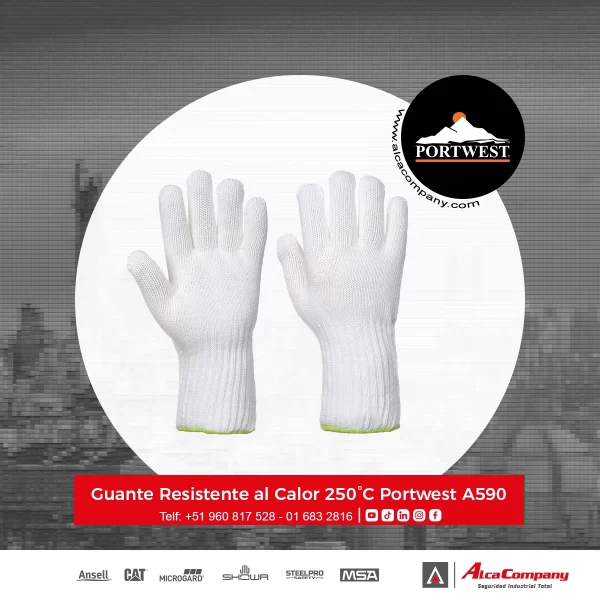 Guante Resistente al Calor 250°C Portwest A590