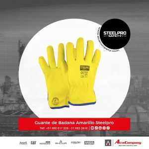 Guante de Badana Amarillo Steelpro