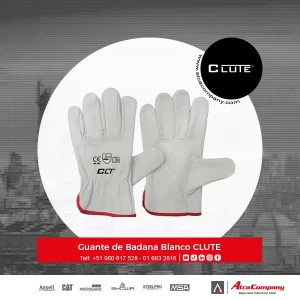 Guante de Badana Blanco CLUTE