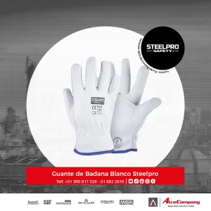 Guante de Badana Blanco Steelpro