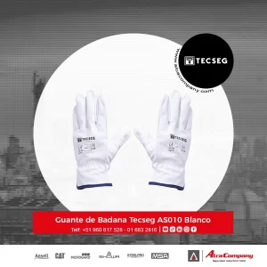 Guante de Badana Tecseg AS010 Blanco