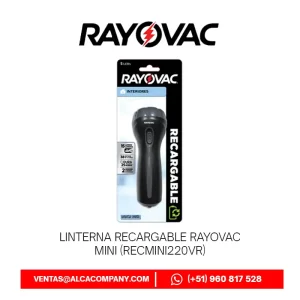 Linterna Recargable Rayovac Mini (RECMINI220VR)