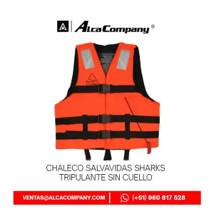 Chaleco Salvavidas Sharks Tripulante sin Cuello