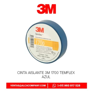 Cinta Aislante 3M 1700 Temflex Azul