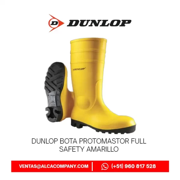 Dunlop Bota Protomastor Full Safety Amarillo