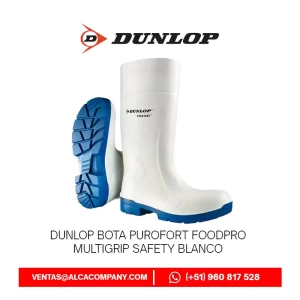Dunlop Bota Purofort Foodpro MultiGrip Safety Blanco