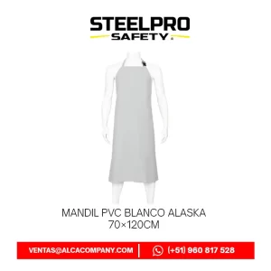 Mandil PVC Blanco Alaska 70×120cm