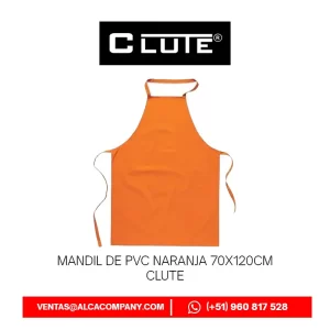 Mandil de PVC Naranja 70x120cm Clute