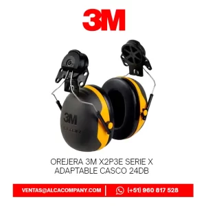 Orejera 3M X2P3E Serie X Adaptable Casco 24dB