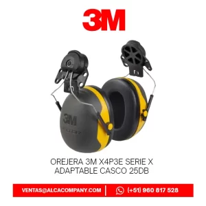 Orejera 3M X4P3E Serie X Adaptable Casco 25dB