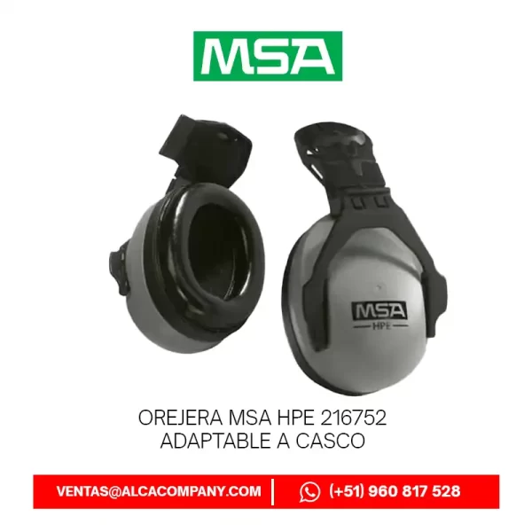 Orejera MSA HPE 216752 Adaptable a Casco Orejera MSA HPE 216752 Adaptable a Casco
