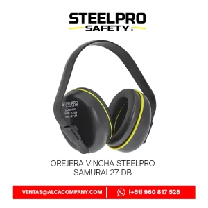 Orejera Vincha Steelpro Samurai 27 dB