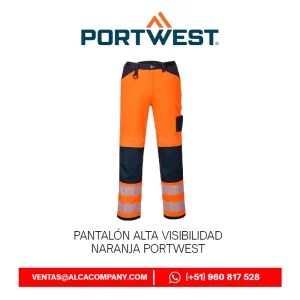 Pantalón Alta Visibilidad Naranja Portwest