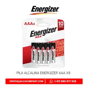 Pila Alcalina Energizer AAA x8