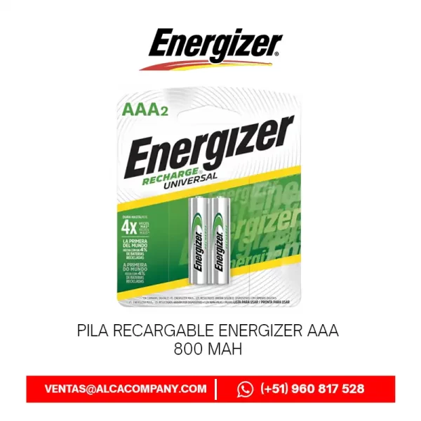 Pila Recargable Energizer AAA 800 mAh Pila Recargable Energizer AAA 800 mAh