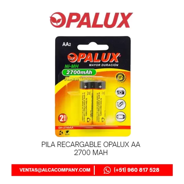 Pila Recargable Opalux AA 2700 mAh Pila Recargable Opalux AA 2700 mAh