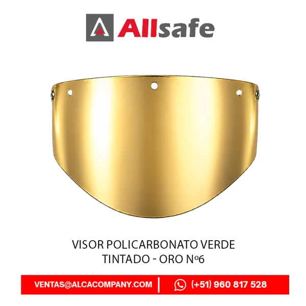 VISOR POLICARBONATO VERDE TINTADO